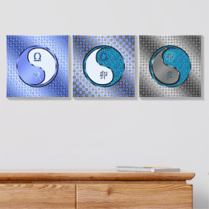 Libra & Water Rabbit Canvas Photo Tile