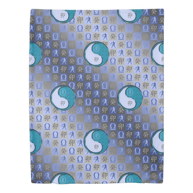 Libra & Water Rabbit Duvet Cover (Front)