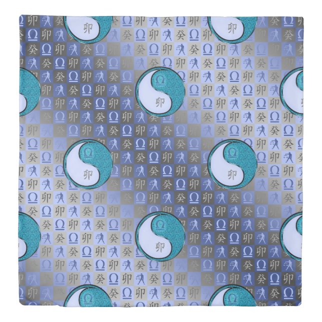 Libra & Water Rabbit Duvet Cover (Front)