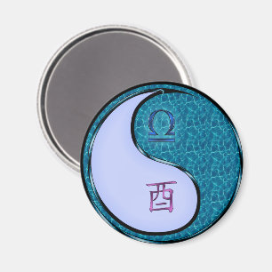 Libra & Water Rooster Magnet