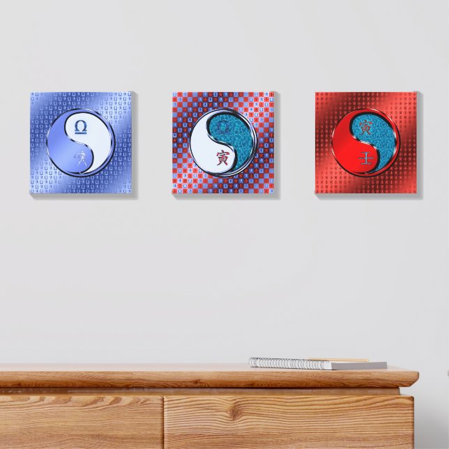 Libra & Water Tiger Canvas Photo Tile (Dresser)