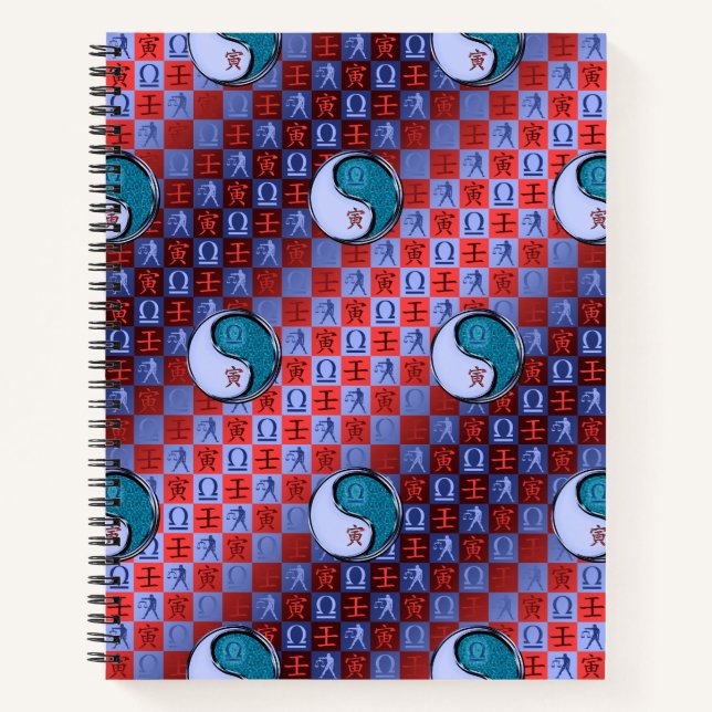 Libra & Water Tiger Spiral Notebook (Front)