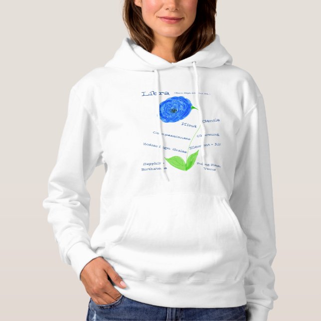 Libra Wearable Horoscope Hoodie (Front)