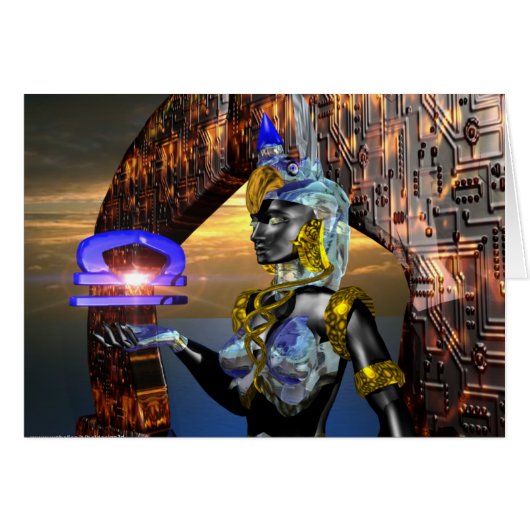 LIBRA WITH CYBER ATHENA CARDS (Front Horizontal)