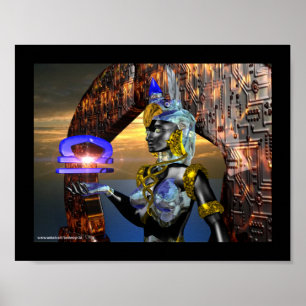 LIBRA WITH CYBER ATHENA POSTER