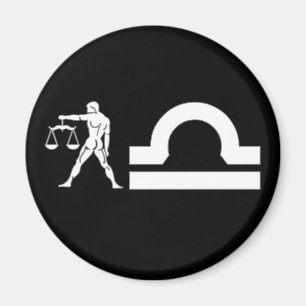 Libra with Symbol Magnet
