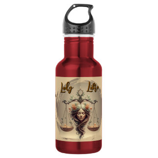 Libra Women – Elegant Zodiac Balance Design Stainless Steel Water Bottle