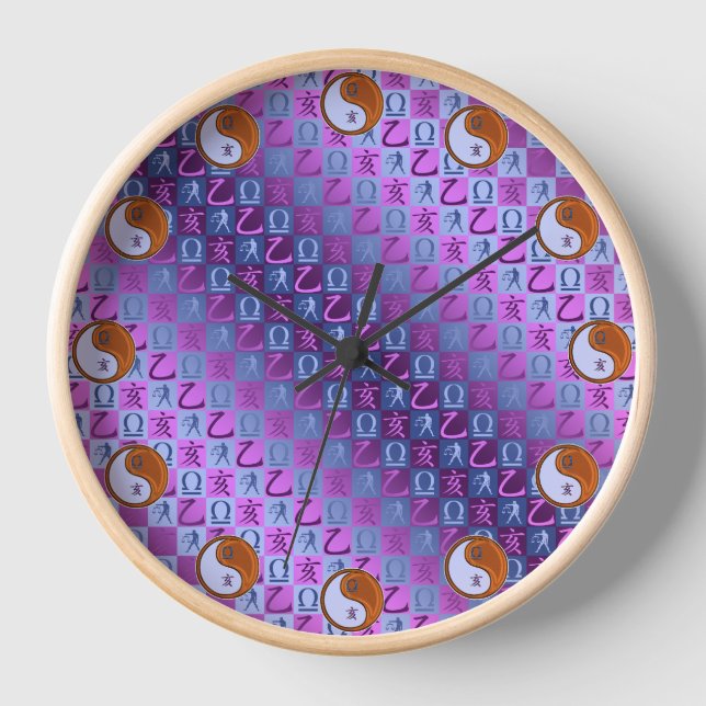 Libra & Wood Boar Clock (Front)