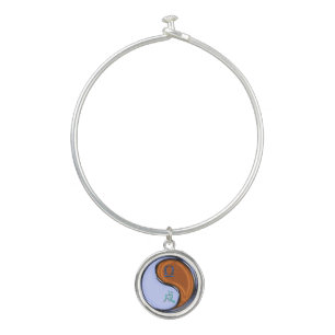 Libra & Wood Dog Bangle Bracelet