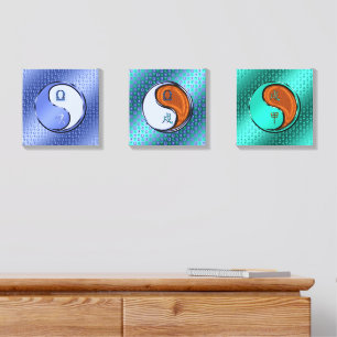 Libra & Wood Dog Canvas Photo Tile