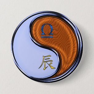 Libra & Wood Dragon Button