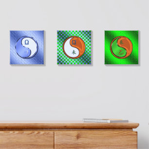 Libra & Wood Goat Canvas Photo Tile