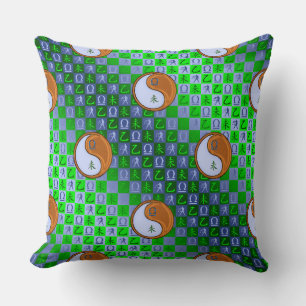 Libra & Wood Goat Throw Pillow