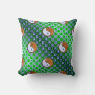 Libra & Wood Goat Throw Pillow