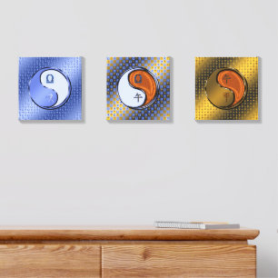 Libra & Wood Horse Canvas Photo Tile
