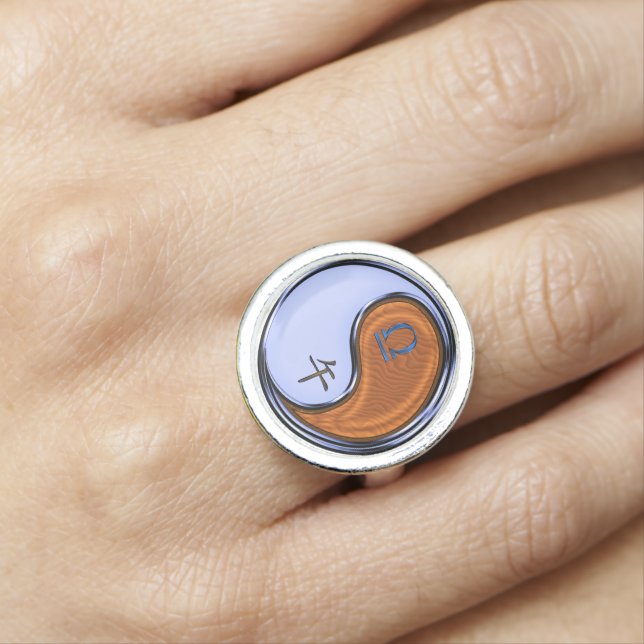 Libra & Wood Horse Ring (In Situ)