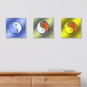 Libra & Wood Monkey Canvas Photo Tile