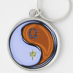 Libra & Wood Monkey Keychain