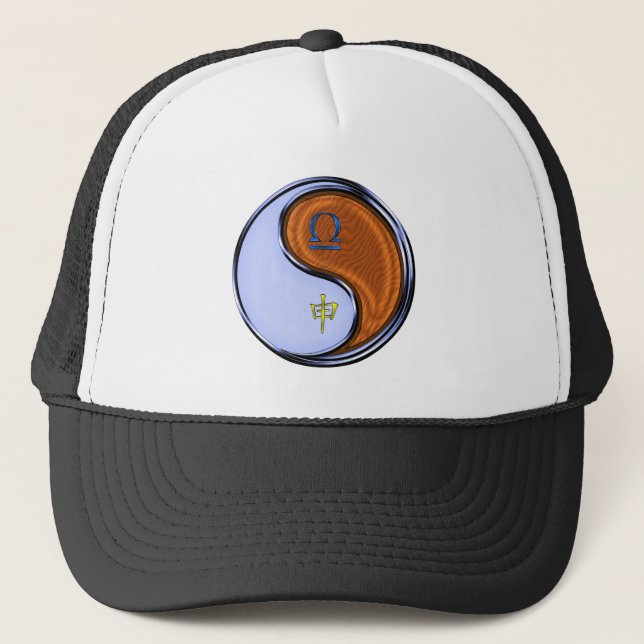 Libra & Wood Monkey Trucker Hat (Front)