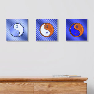 Libra & Wood Ox Canvas Photo Tile