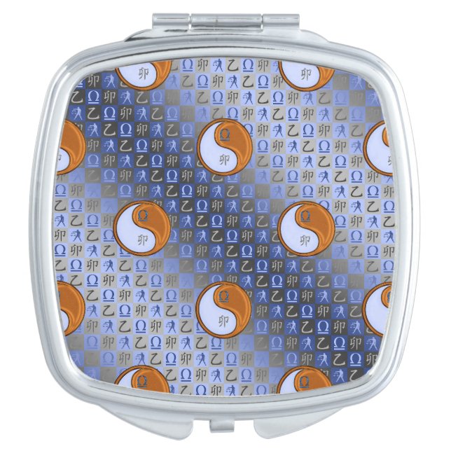 Libra & Wood Rabbit Compact Mirror (Front)