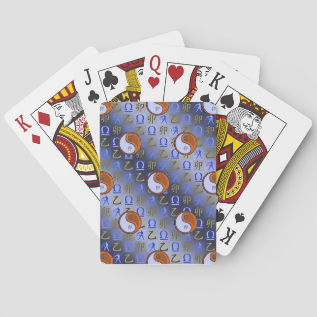 Libra & Wood Rabbit Poker Cards (Back)