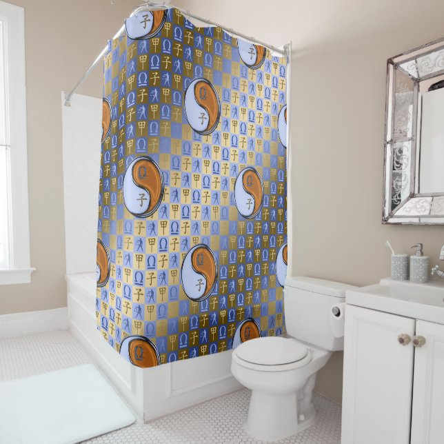 Libra & Wood Rat Shower Curtain (In Situ)