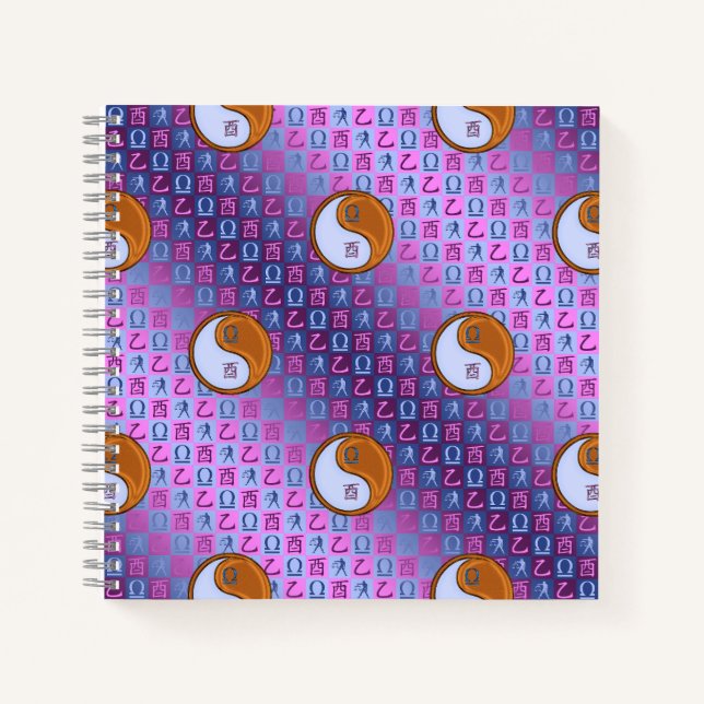 Libra & Wood Rooster Notebook (Front)