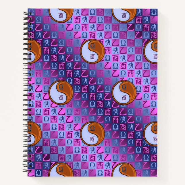 Libra & Wood Rooster Notebook (Front)