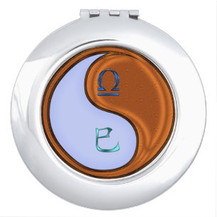 Libra & Wood Snake Compact Mirror