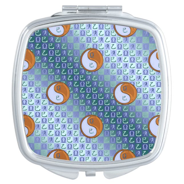 Libra & Wood Snake Compact Mirror (Front)