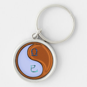Libra & Wood Snake Keychain