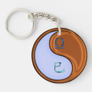 Libra & Wood Snake Keychain