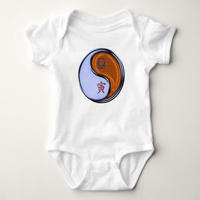 Libra & Wood Tiger Baby Bodysuit (Front)