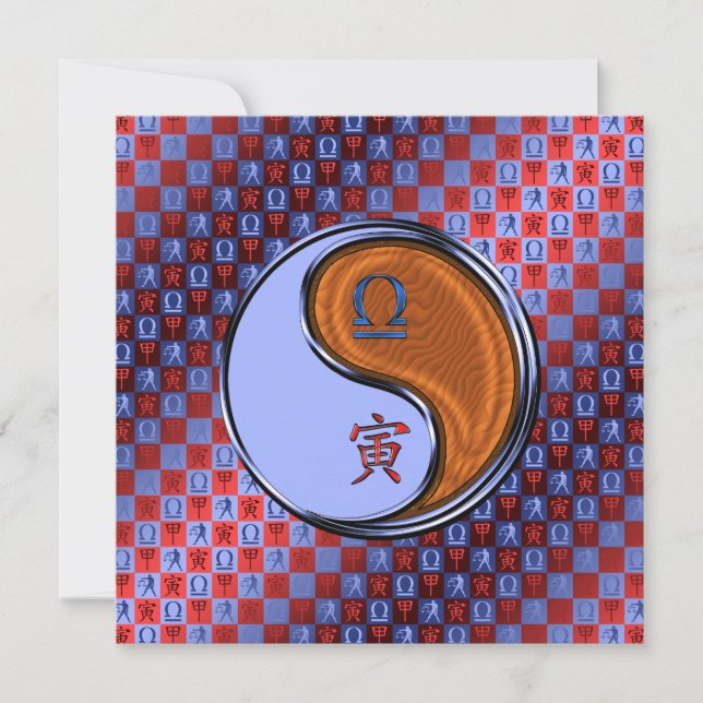 Libra & Wood Tiger Card (Front)