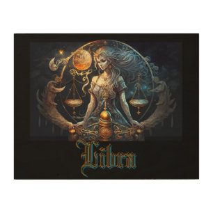 Libra Wood Wall Art