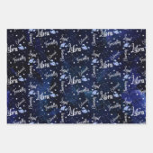 Libra Wrapping Paper Flat Sheet Set of 3 (Front 2)