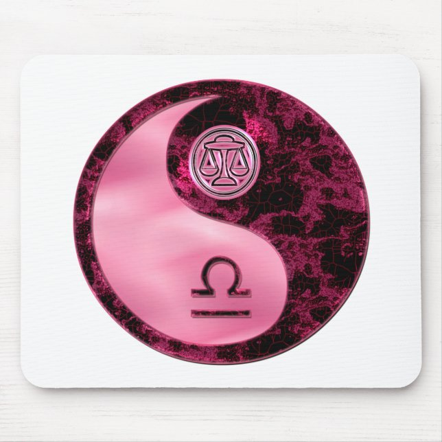 Libra Yin Yang Mouse Pad (Front)