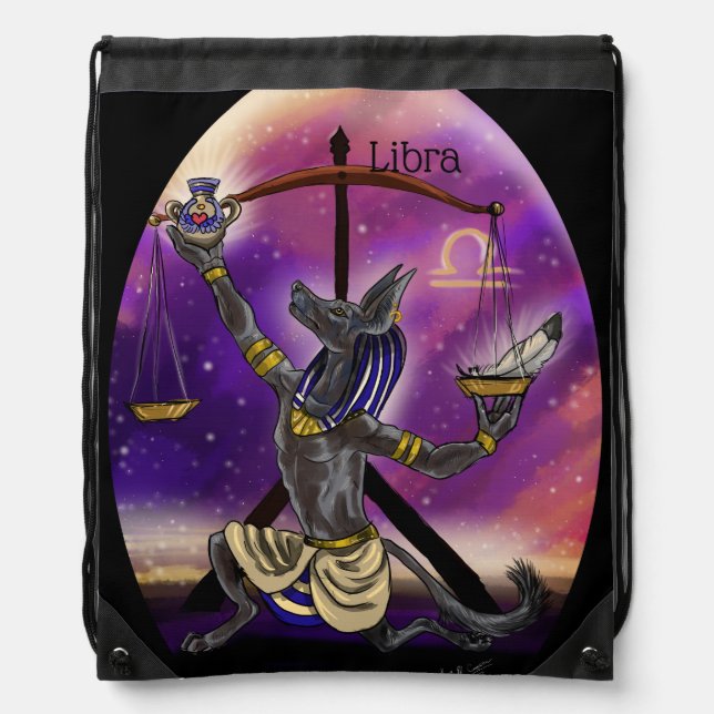 Libra Zodiac Art Backpack (Front)