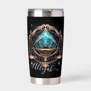 Libra Zodiac Art for September 23–October 22 Insulated Tumbler