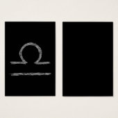 Libra. Zodiac Astrological Sign. (Front & Back)