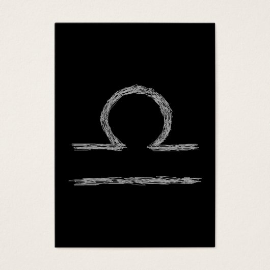 Libra. Zodiac Astrological Sign. (Front)