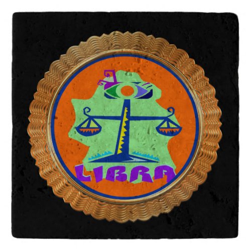 Libra Zodiac Astrology design Trivet