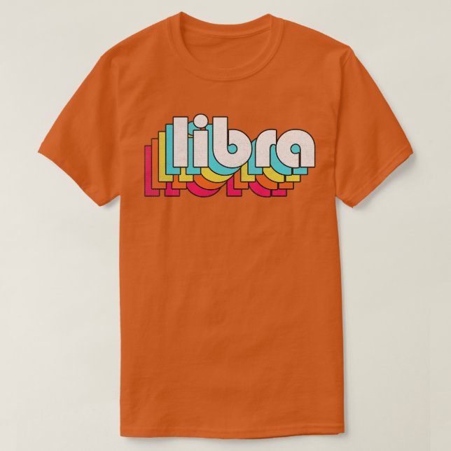 Libra Zodiac Birthdate Sign Design T-Shirt (Design Front)