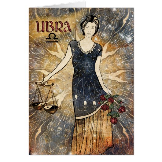 Libra Zodiac Cards (Front)