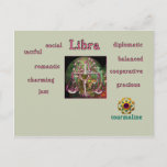 Libra Zodiac Characteristics Postcard at Zazzle