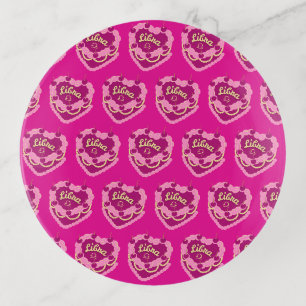Libra Zodiac Coquette Heart Birthday Cake Trinket Tray