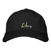 Libra Zodiac Embroidered Cap / Hat Embroidered Baseball Cap