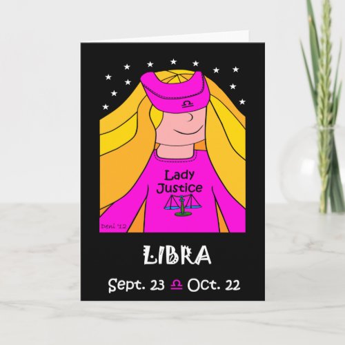 LIBRA _ ZODIAC GREETING CARD