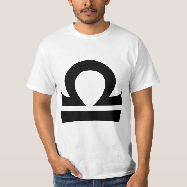 Libra Zodiac Horoscope Sign T-Shirt (Front)